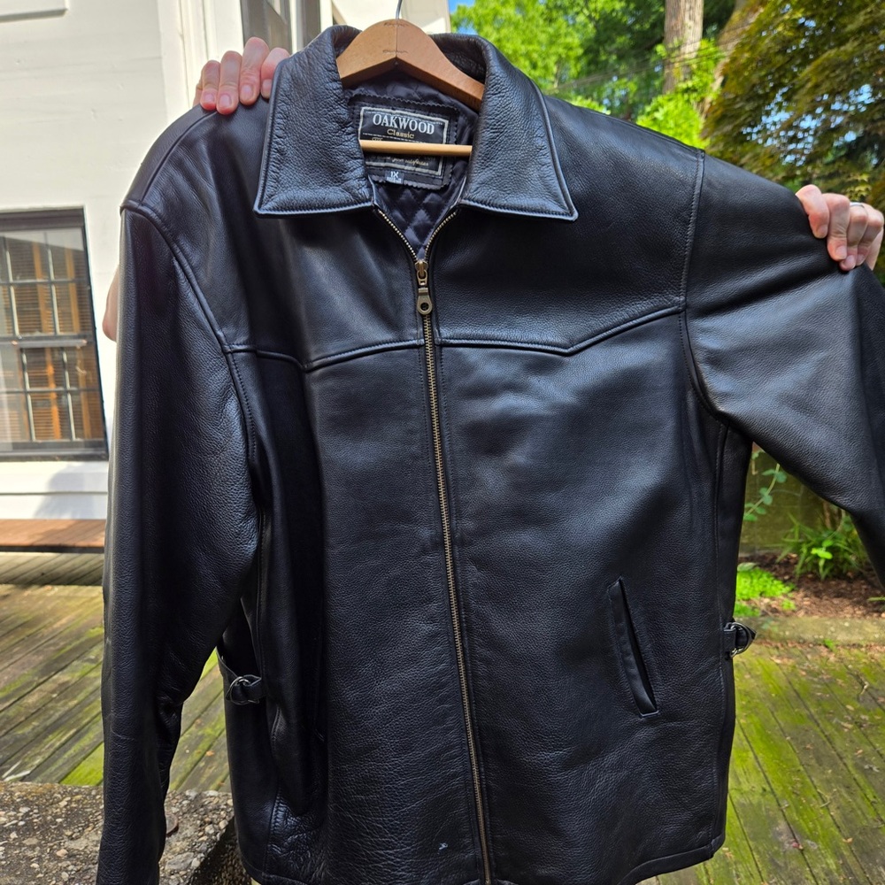 Oakwood Classics Vintage Black Leather Jacket